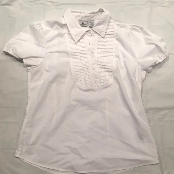 Worthington White Blouse. size large - Picture 8 of 13